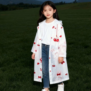 Disposable Card Raincoat for Kids and Adults with Cartoon Prints