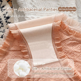 Mulberry Silk High Elastic Plus Size Women's Cotton Underwear