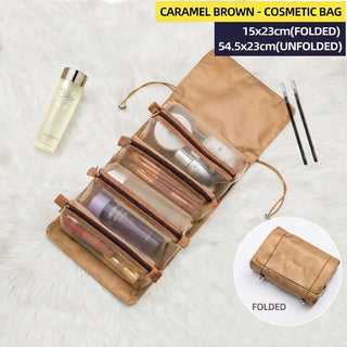 Portable 4-in-1 Detachable Travel Cosmetic Bag and Toiletry Organizer