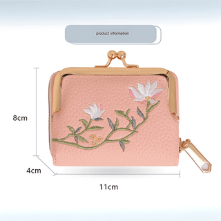 Women's Large Capacity Floral Design Coin Purse Card Holder Wallet