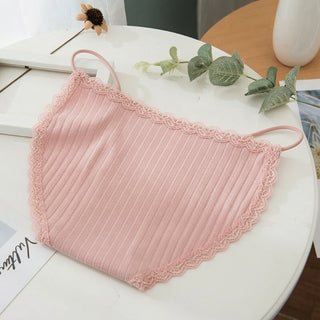 Korean Version Women's Cotton Crochet Lace Panties