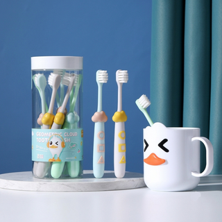 Cartoon Cloud Extremely 8Pcs Set Soft Bristles Toothbrush for Kids
