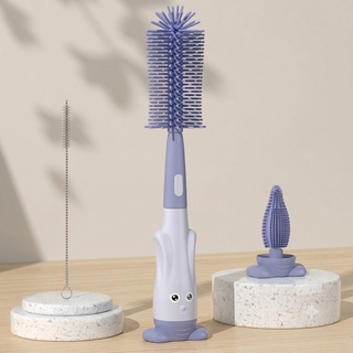 3 in 1 Exclusive Portable Bottle Cleaning with Special Nipple and Straw Cleaning Brush