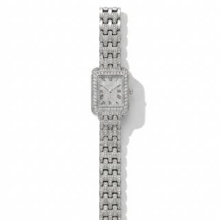 Women's Elegant Square Quartz Watch with Luxury Metal Strap