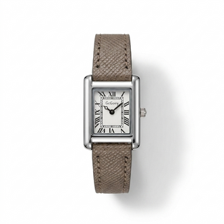 Retro Square Quartz Watch for Women with Minimalist Leather Strap
