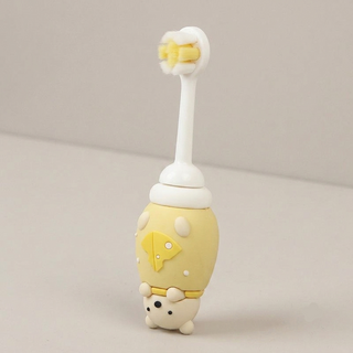 Children's Cute Cartoon Anti Slip Soft Bristles Circular Head Toothbrush