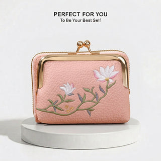 Women's Large Capacity Floral Design Coin Purse Card Holder Wallet