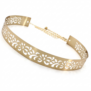 Exclusive Metal Cut Design Waist Belt for Female