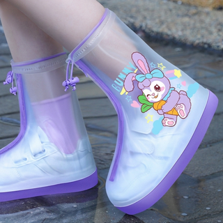 Kids Rain Boots Transparent Dinosaur Unicorn Astronaut Rabbit