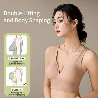 Women's Plus Size Wirefree Push-Up Sports Bra Racerback