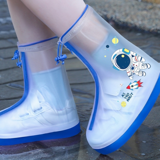 Kids Rain Boots Transparent Dinosaur Unicorn Astronaut Rabbit