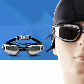 Adult Waterproof Anti Fog Swimming Goggles PC Lens Clear Vision