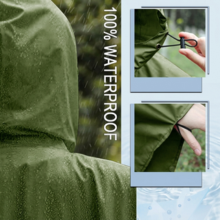 Unisex Lightweight Waterproof Raincoat with Zipper