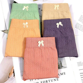 High Waist Seamless Antibacterial Cotton Crotch Plus Size Panties 5-Pack