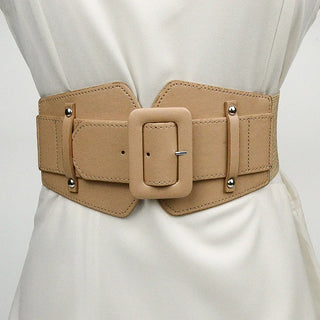 Korean Edition Retro Adjustable Waist Cover Women's Embellished Corset Belt