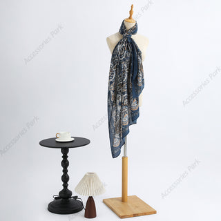 Retro European Style Premium Cotton and Linen Scarf