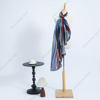 Versatile Printed Premium Cotton and Linen Scarf