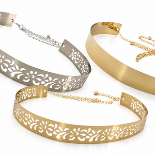 Exclusive Metal Cut Design Waist Belt for Female