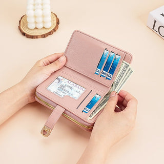 Premium Peaches Pattern Multi-function Women's Large-Capacity Wallet