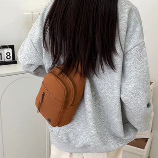 Durable Nylon Sports Chest Bag with Adjustable Crossbody Strap - Urban Edition
