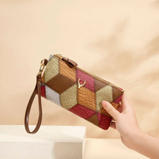 Retro Style Women's Luxury Versatile Zipper Purse