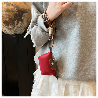 Genuine Leather Top Fashionable Mini Dumpling Pouch Bag