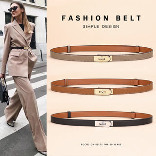 Women's Irregular Alloy Buckle Belt
