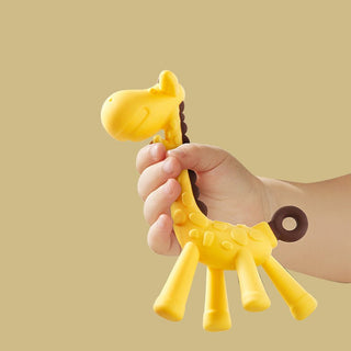 Food Grade Silicone Giraffe Soothing Teether for Children
