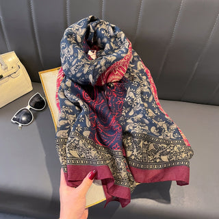 Classic Style Multicolour Premium Cotton and Linen Scarf