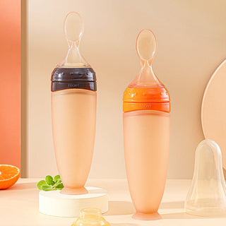 BBET Premium Quality Silicone Rice Paste Spoon Feeding Bottle for Kids