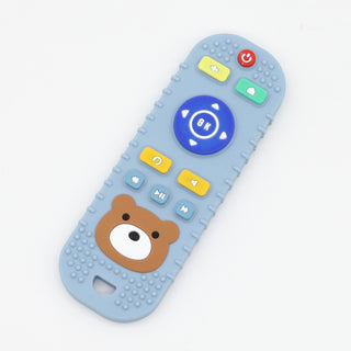 Remote Shaped Food Grade Silicone Anti Eating Hand Teether