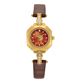 EPOPER Women's Luxury Water Resistant Quartz Watch with Leather Strap
