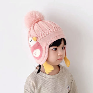 Toddler Cute Carton Winter Protection Knitted Beanie Hat