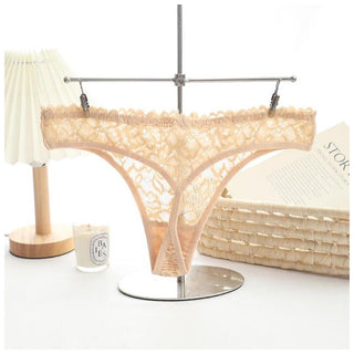 American Style Cut-Out Panties Temptation Cotton Lace Thong Panties