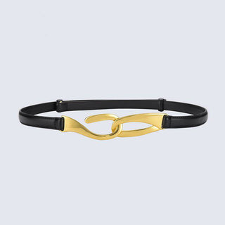 Exclusive Design Twist Buckle Slim Belt for Girls