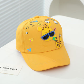 Cute & Versatile Sunshade Cap with Cute Zeraf Cartoon for Boys and Girls