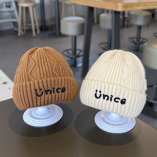 Korean version Children's Winter knitted Warm Beanie Cap