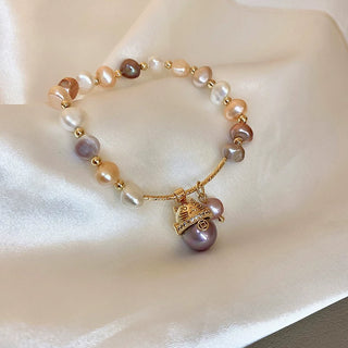 Handcrafted Baroque Freshwater Pearl Bracelet Elegant Accessory for Women