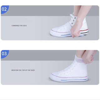 Non-Slip Silicone Shoe Covers Mid-Tube