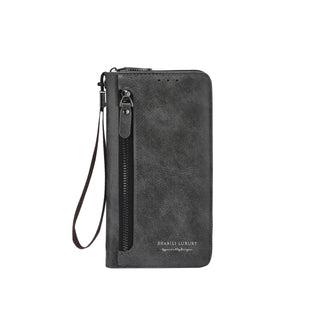 Men's Long Zipper Wallet Clutch with Multi-Card Slots #896