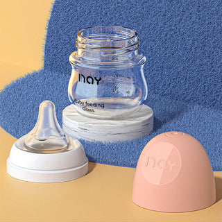 Nay Brand Premium Quality Glass Feeding Bottle for NewBorn Baby and Infant