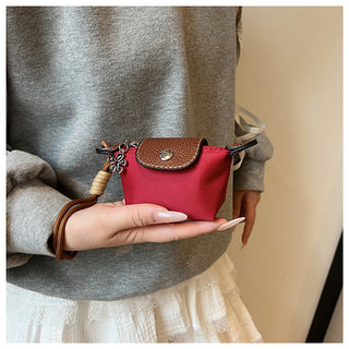 Genuine Leather Top Fashionable Mini Dumpling Pouch Bag