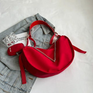 Women's Nylon One-Shoulder Dice Pattern Bag