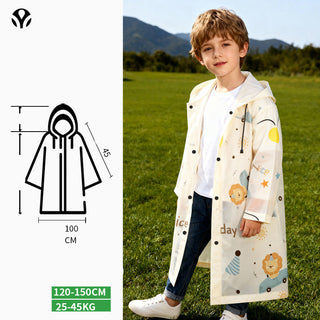 Disposable Card Raincoat for Kids and Adults with Cartoon Prints