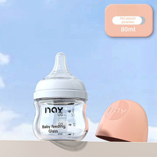Nay Brand Premium Quality Glass Feeding Bottle for NewBorn Baby and Infant