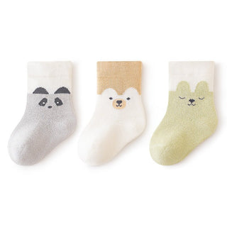 3 Pieces Set All Seasons Cute Cartoon Printed High Quality Children's Socks