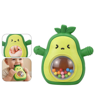 Food Grade Silicone Avocado Teething Toy for Babies
