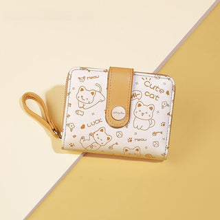 Japanese Style Cute Kitten Card Holder Money Wallet