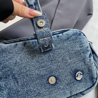 Women's Washed Denim Crossbody Shoulder Bag