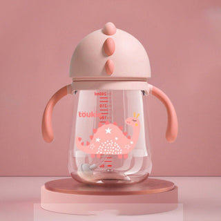 Little Dinosaur Portable Anti Drop Drinking Bottle Mum Pot for Children